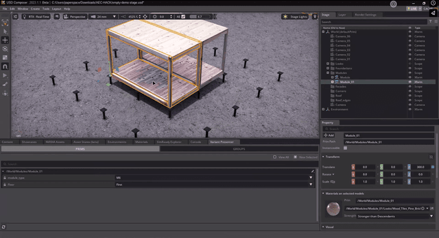 Creatomus Omniverse (video from AEC hackathon)